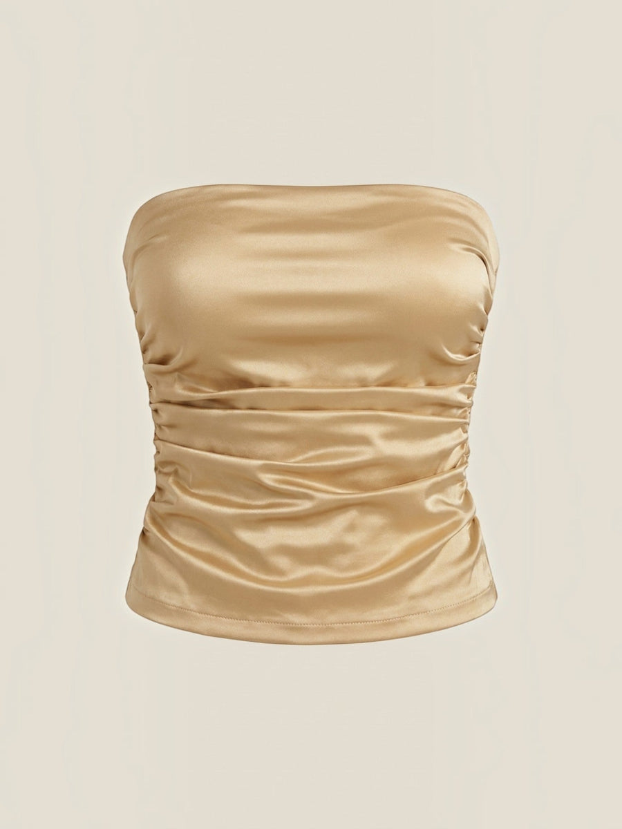 Guinevere Bandeau Top mit Raffung