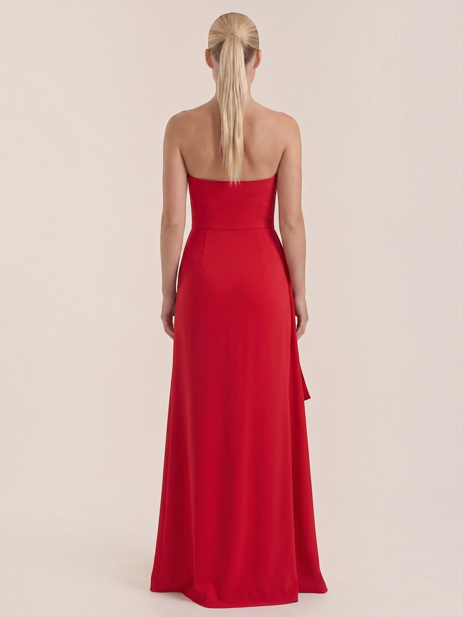 Sienna Maxi Abendkleid Bandeau mit Beinschlitz