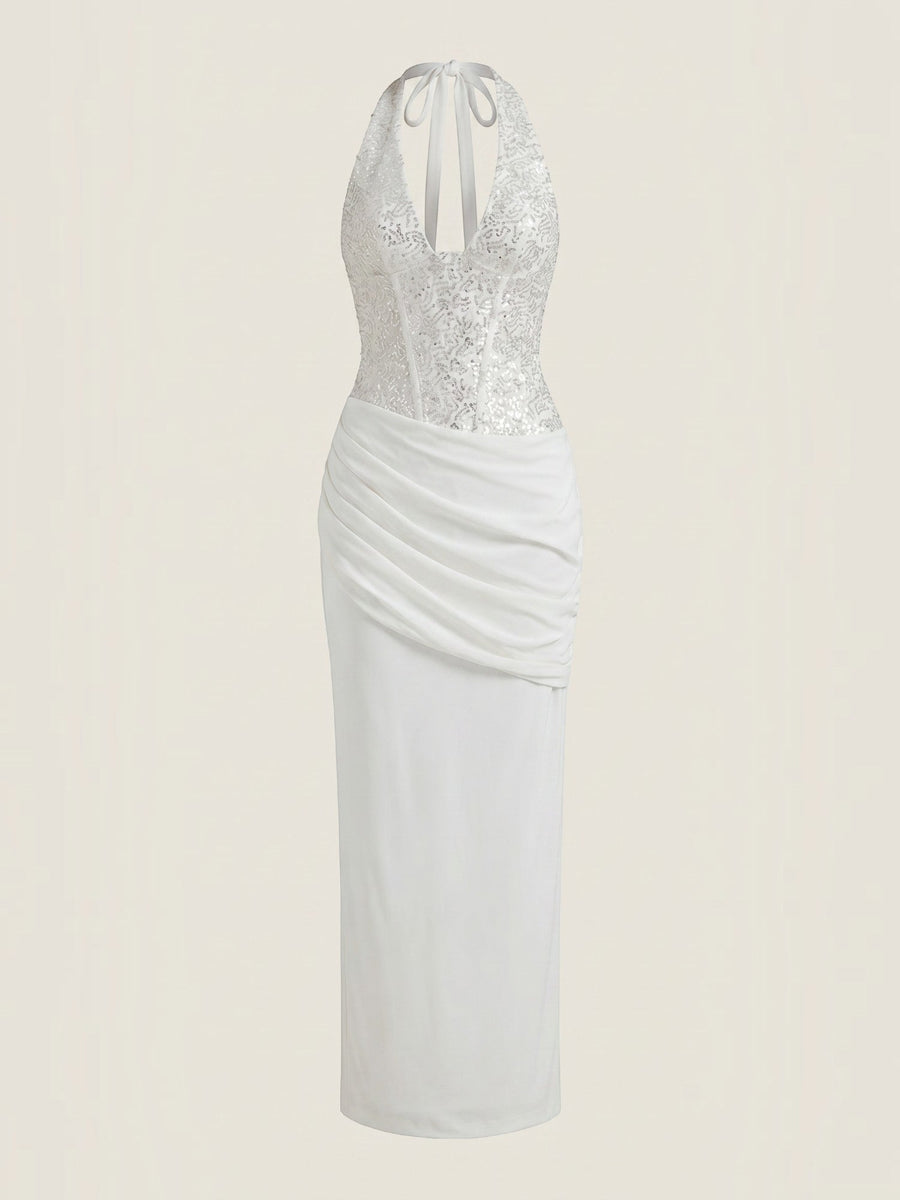 Selena Maxi-Abendkleid mit Pailletten