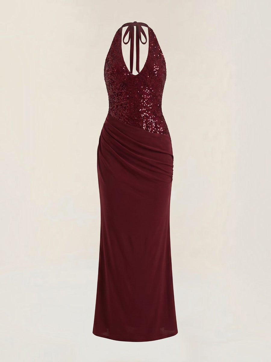Selena Maxi-Abendkleid mit Pailletten