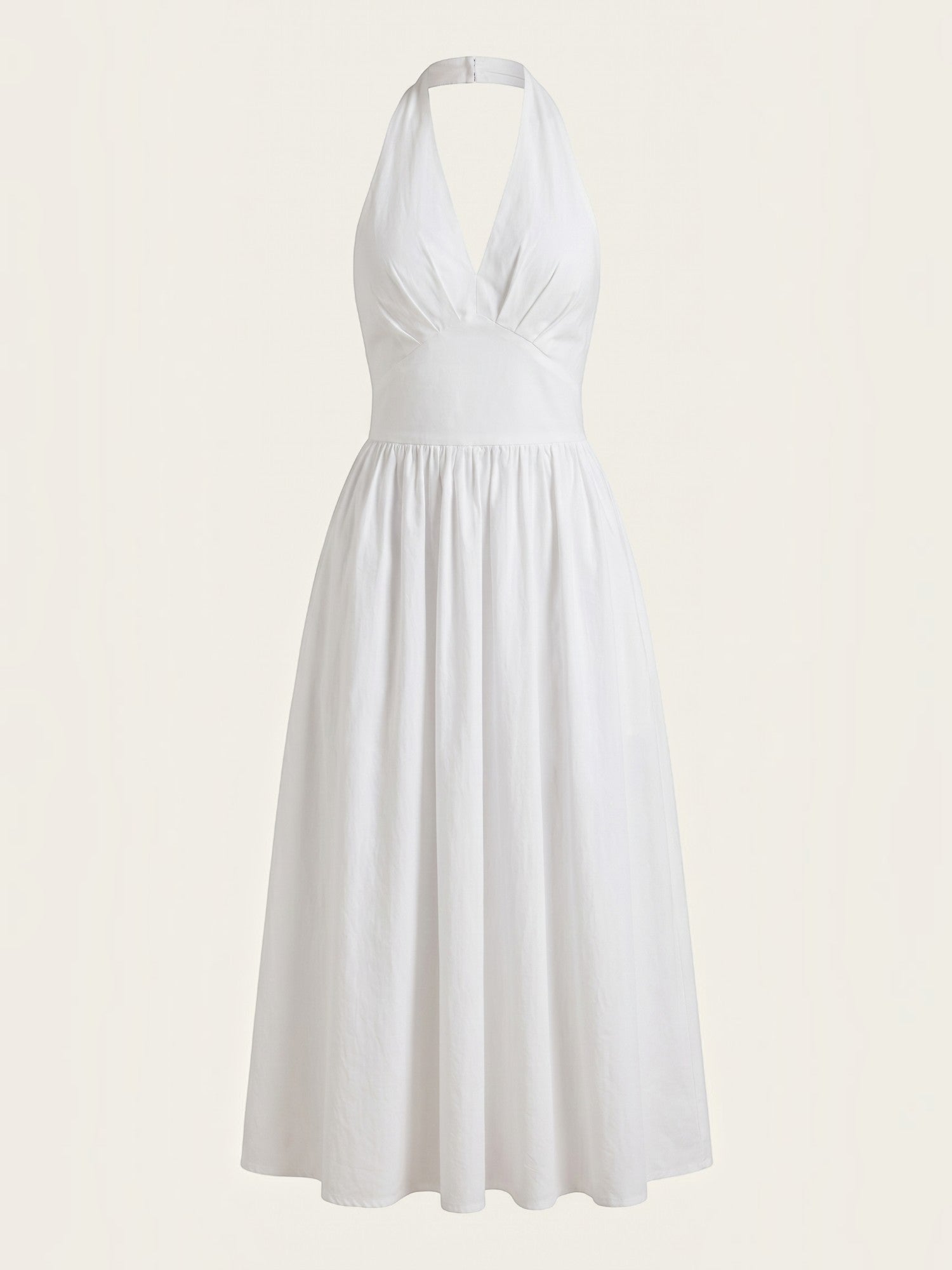 Harlow Neckholder-Midikleid mit V-Ausschnitt
