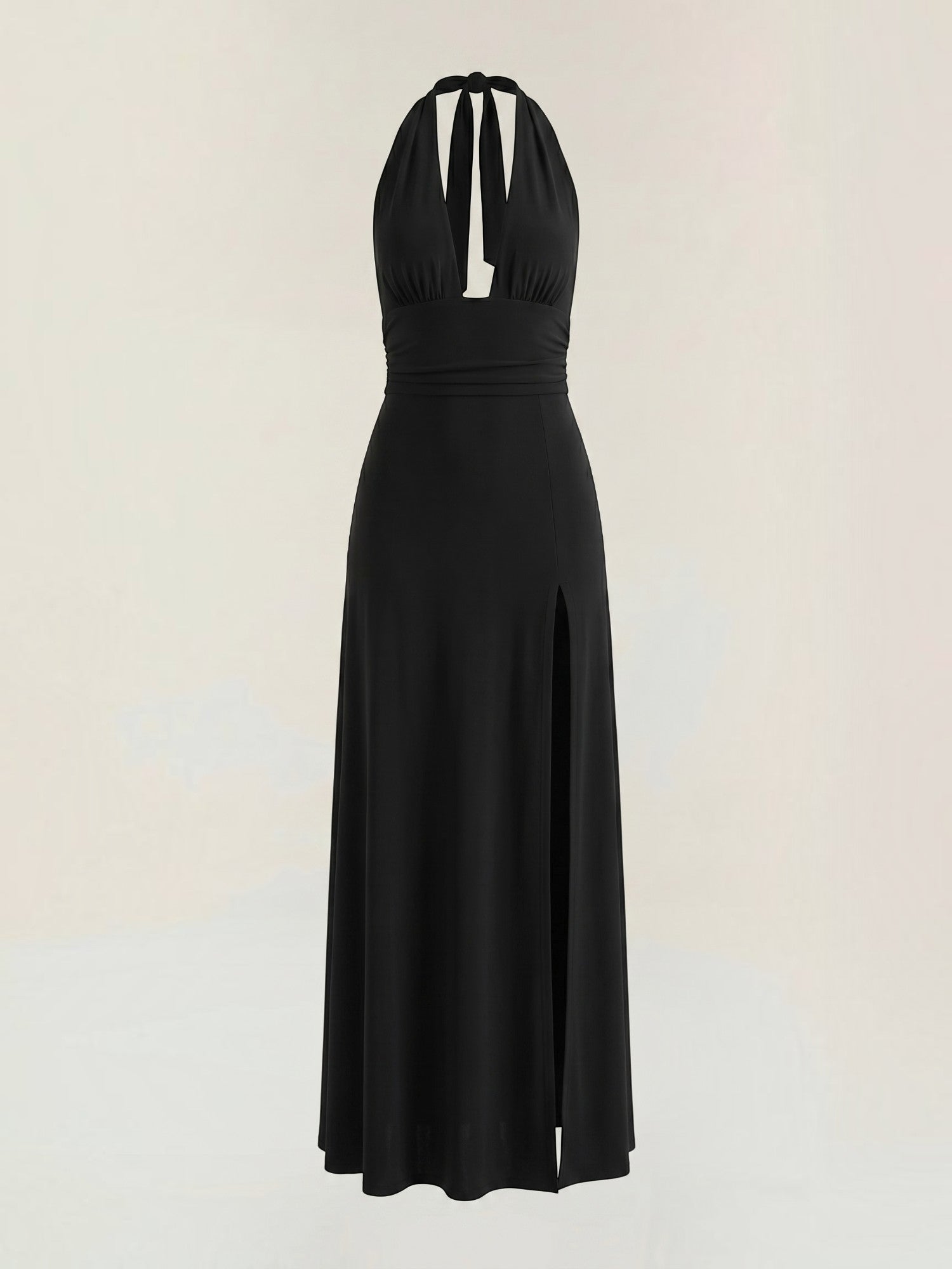 Anya Maxi Abendkleid Neckholder mit Beinschlitz