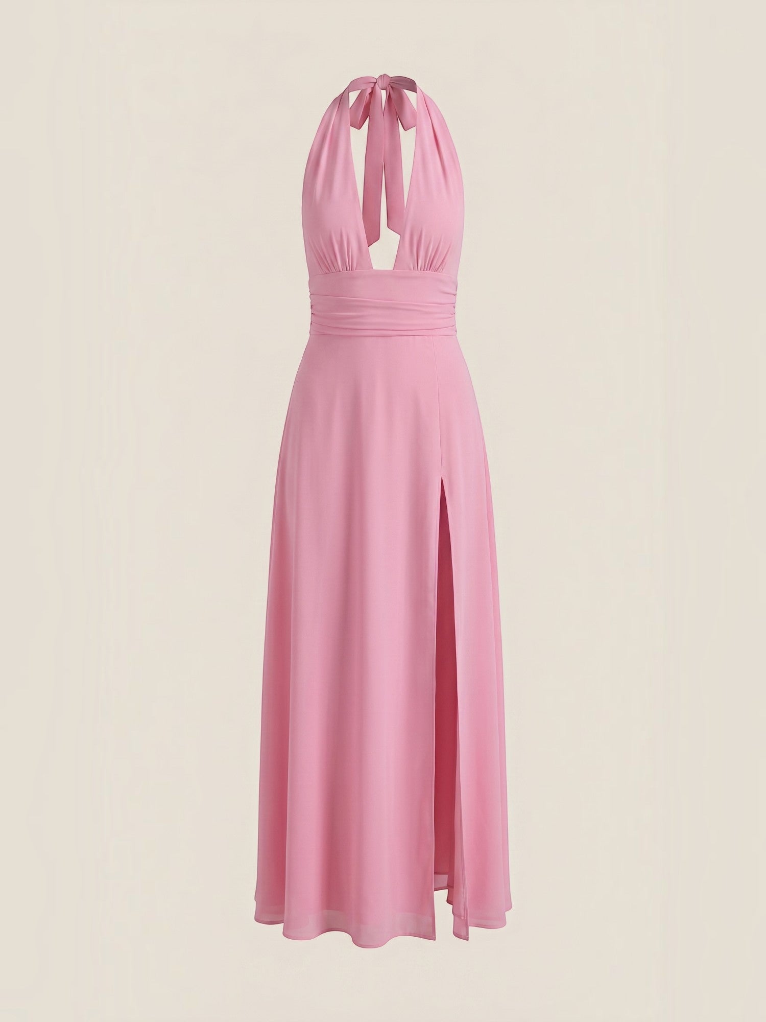 Anya Maxi Abendkleid Neckholder mit Beinschlitz