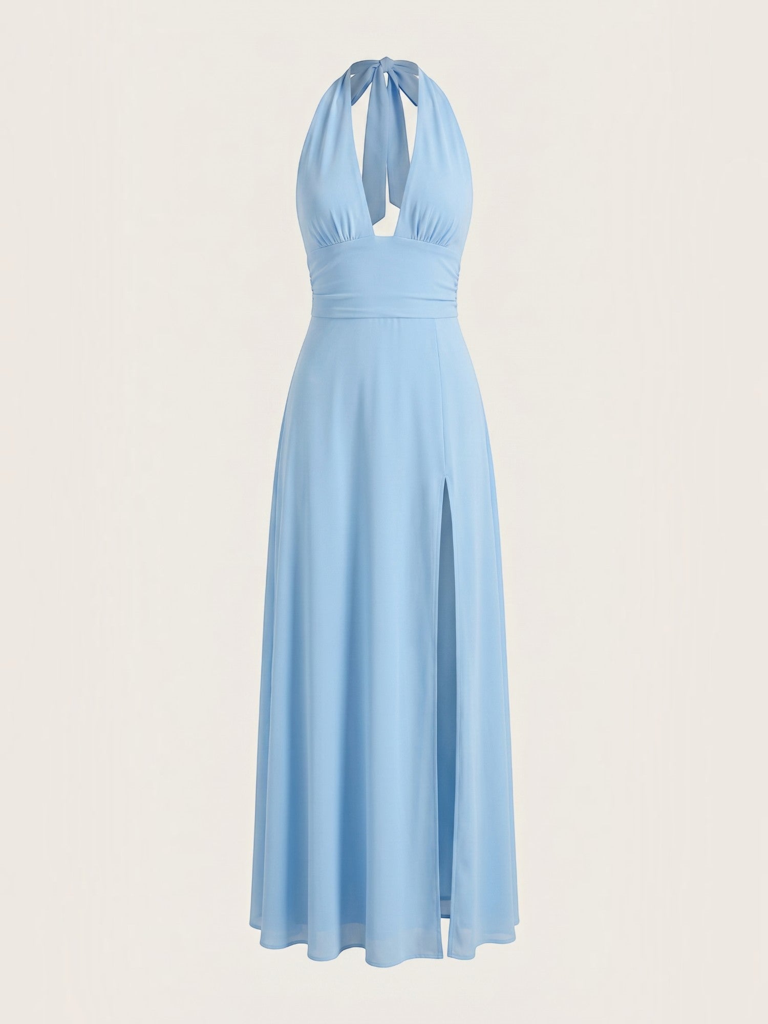 Anya Maxi Abendkleid Neckholder mit Beinschlitz