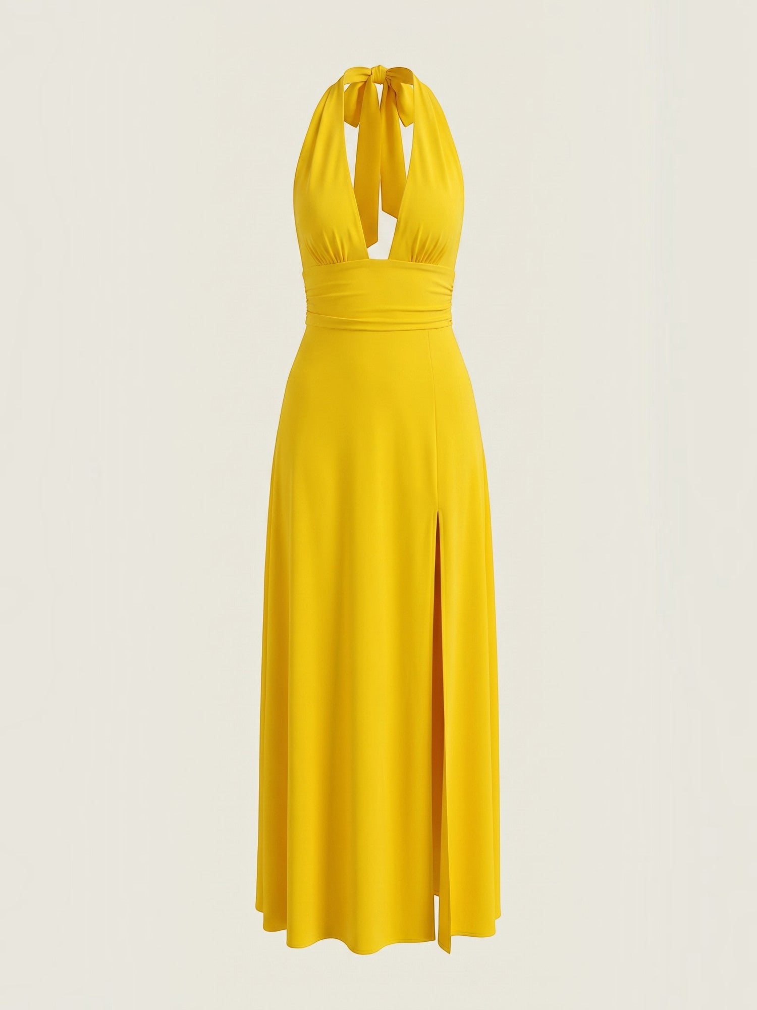 Anya Maxi Abendkleid Neckholder mit Beinschlitz