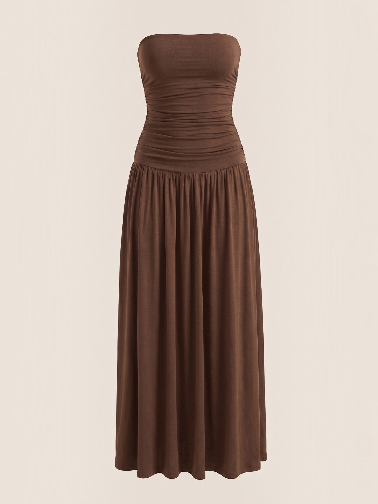 Keira Bandeau-Maxikleid mit Raffung