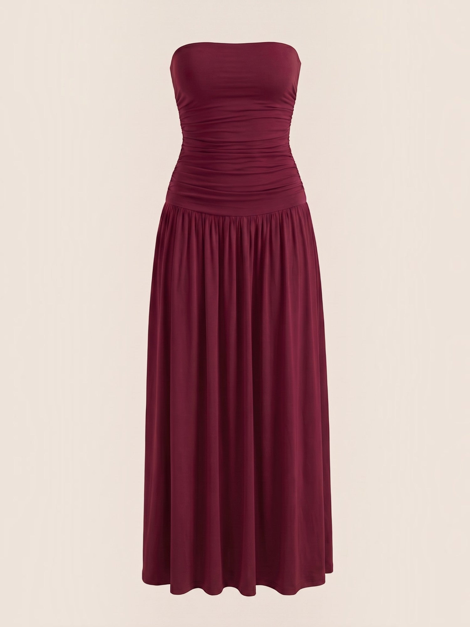 Keira Bandeau-Maxikleid mit Raffung