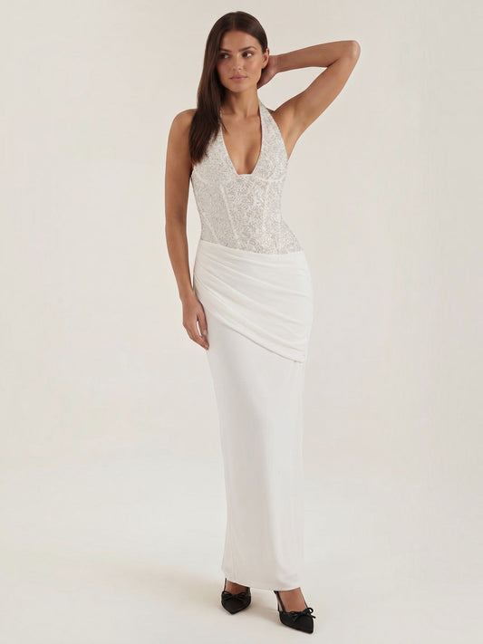 Selena Maxi-Abendkleid mit Pailletten