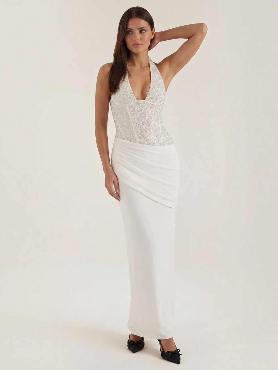 Selena Maxi-Abendkleid mit Pailletten