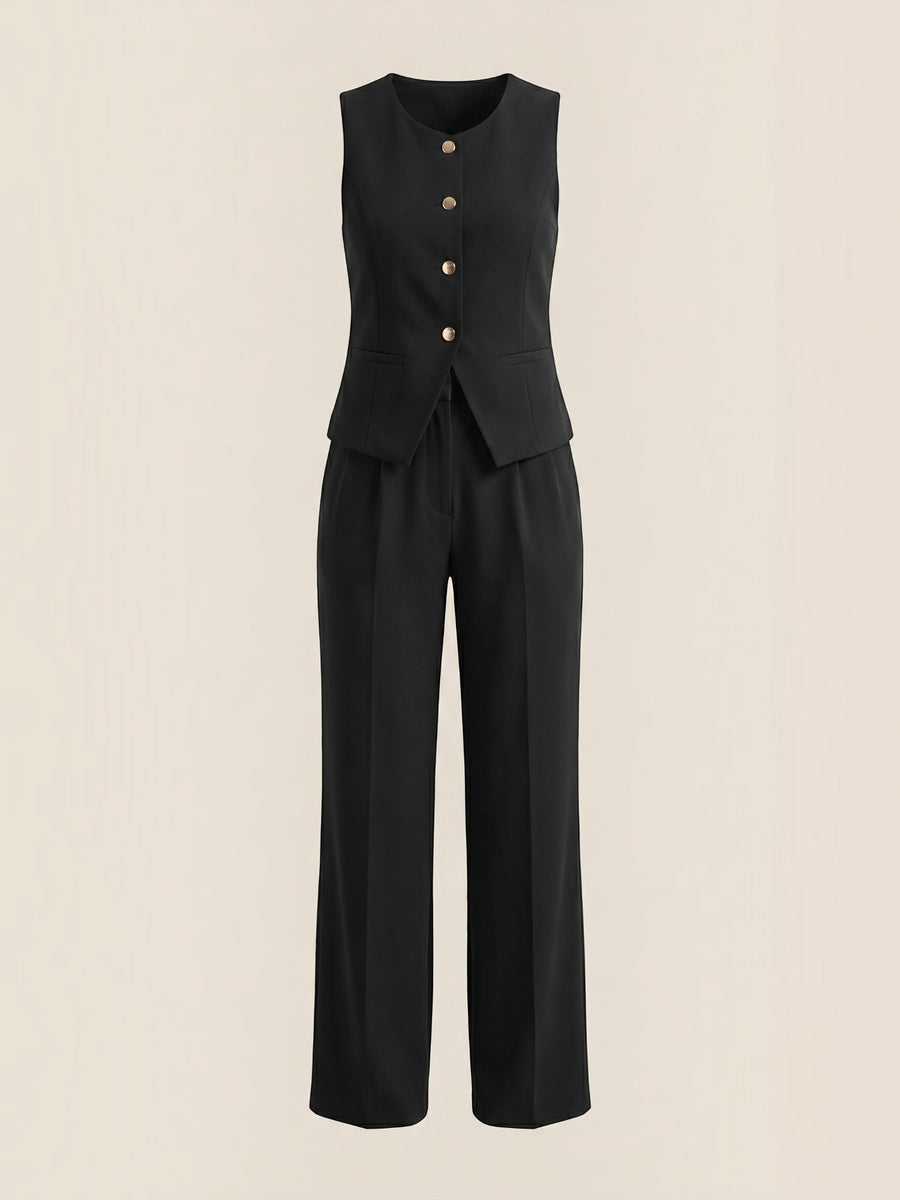 Anita Zweiteiler aus taillierter Weste und Hose