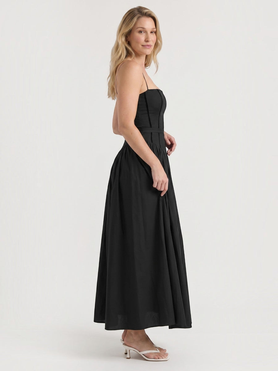Celia Midikleid mit Korsettoberteil und ausgestelltem Rock