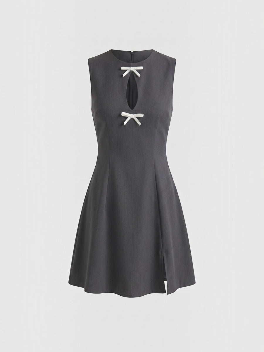 Priscilla Minikleid mit Schleifendetails