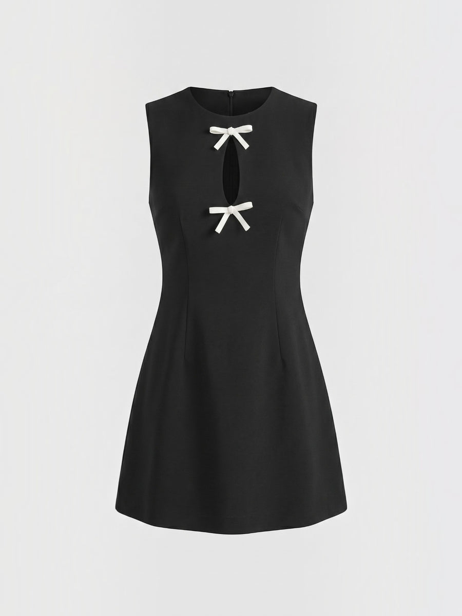 Priscilla Minikleid mit Schleifendetails