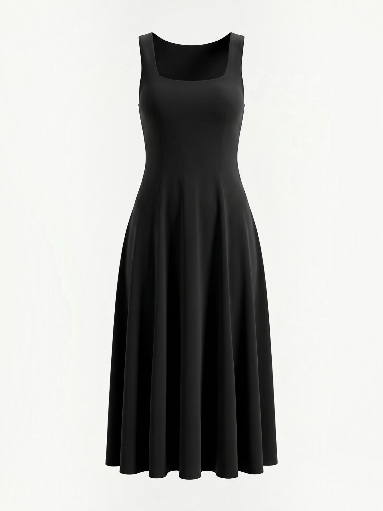 Florina Midikleid mit Karree-Ausschnitt