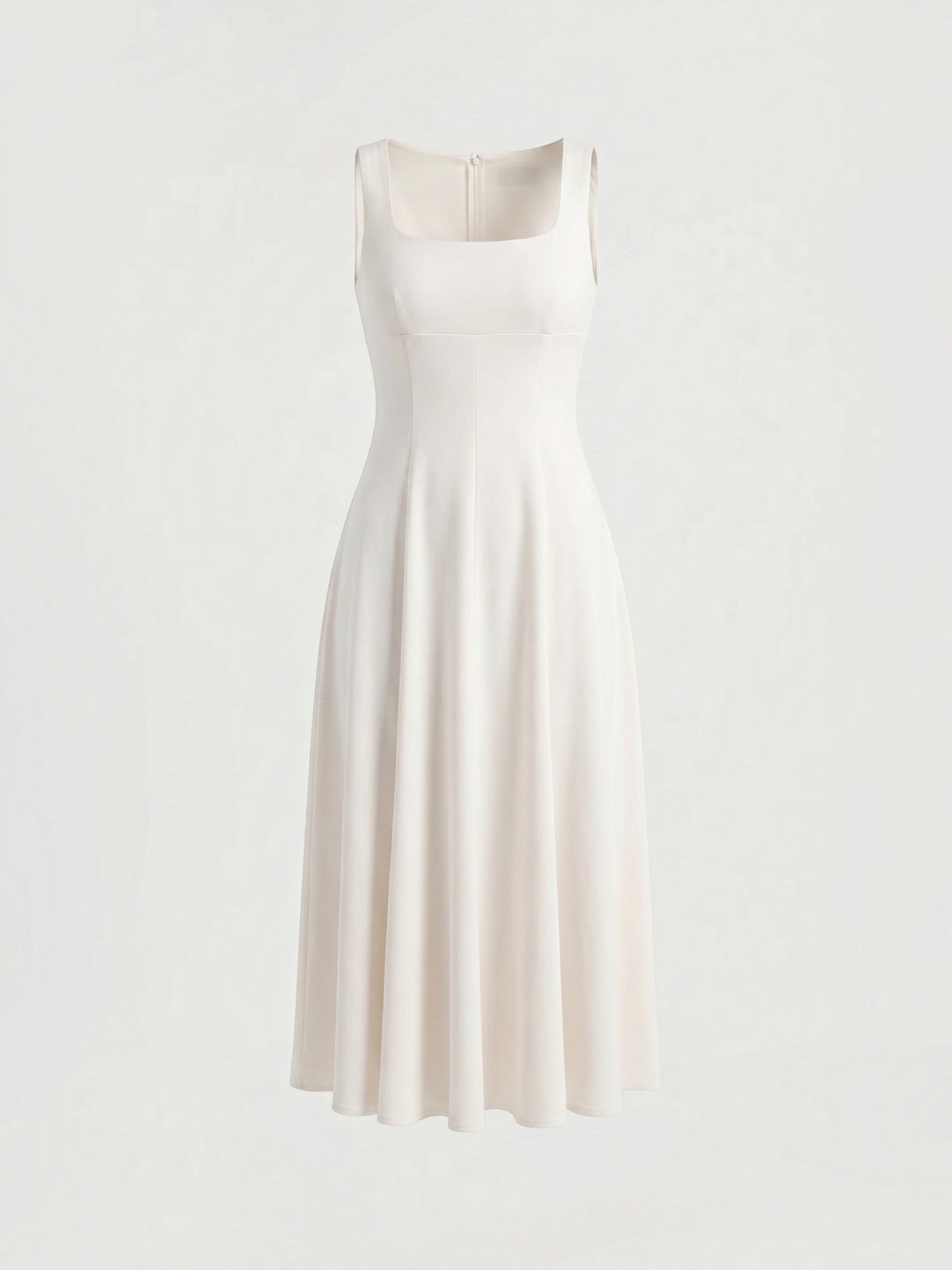 Florina Midikleid mit Karree-Ausschnitt