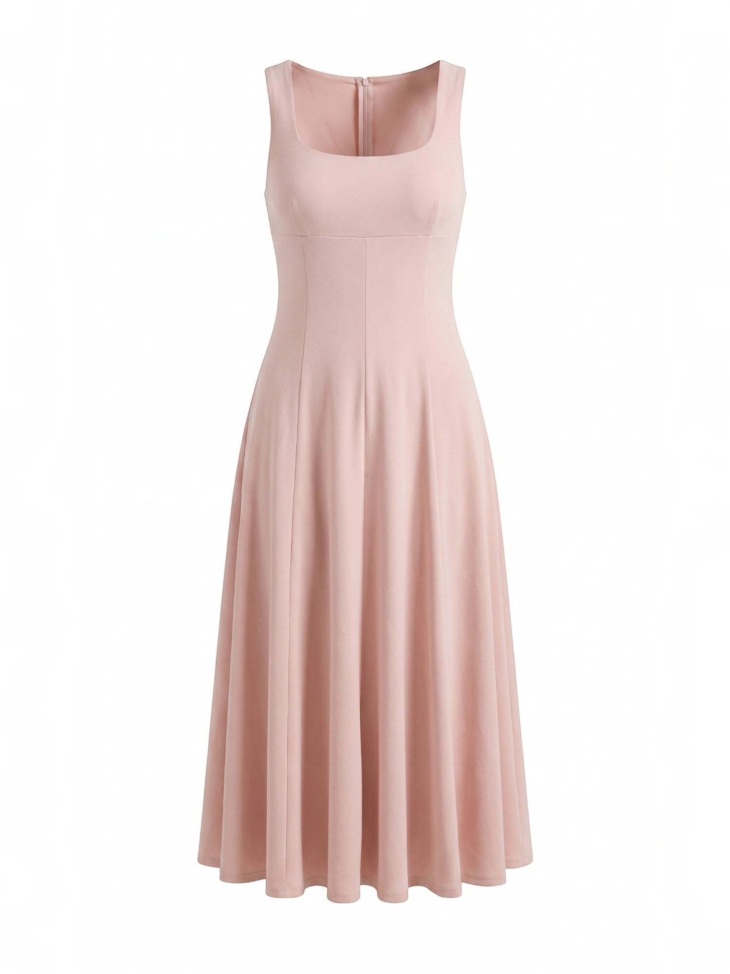 Florina Midikleid mit Karree-Ausschnitt