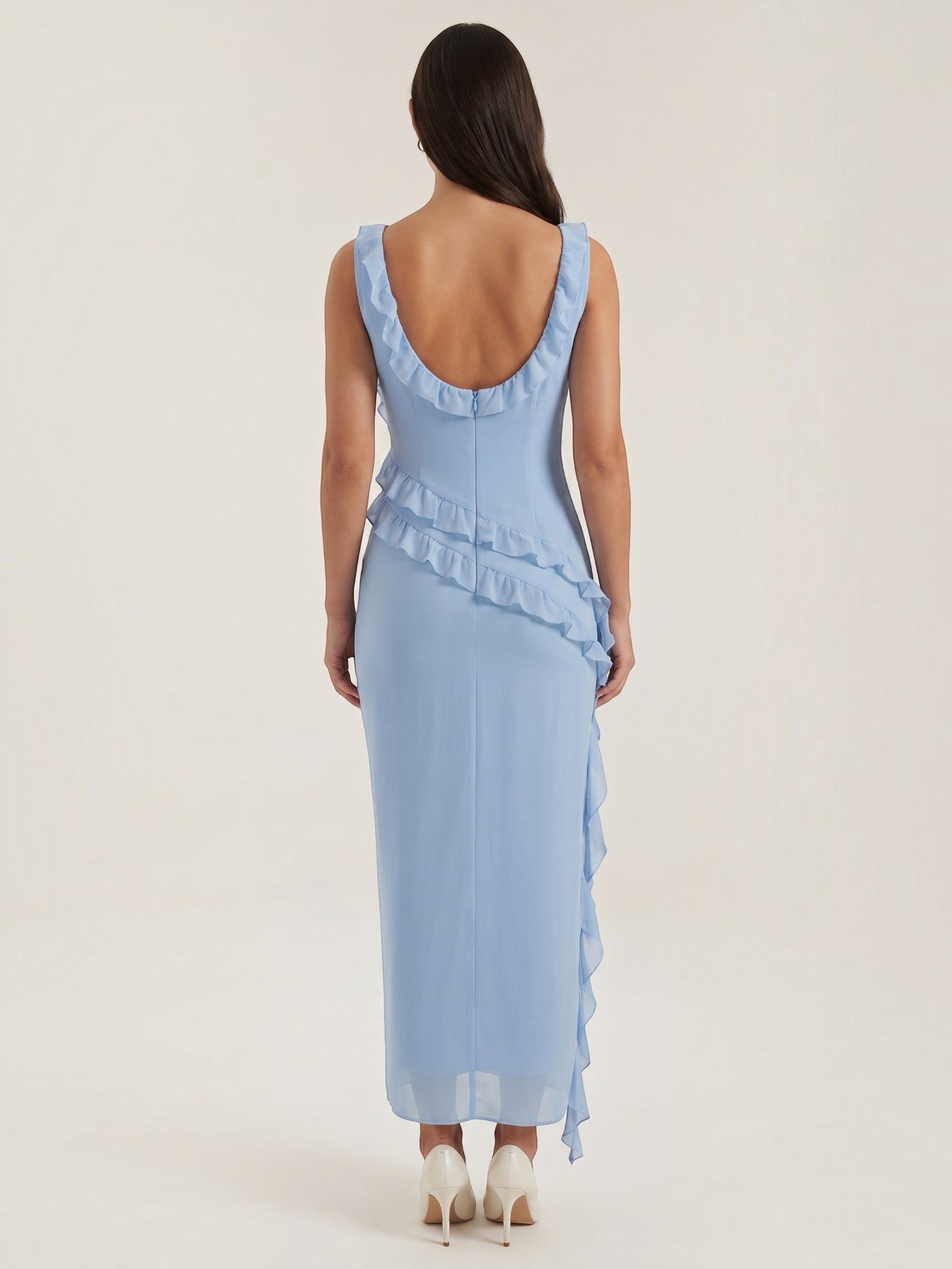 Susan Maxikleid mit Rüschen