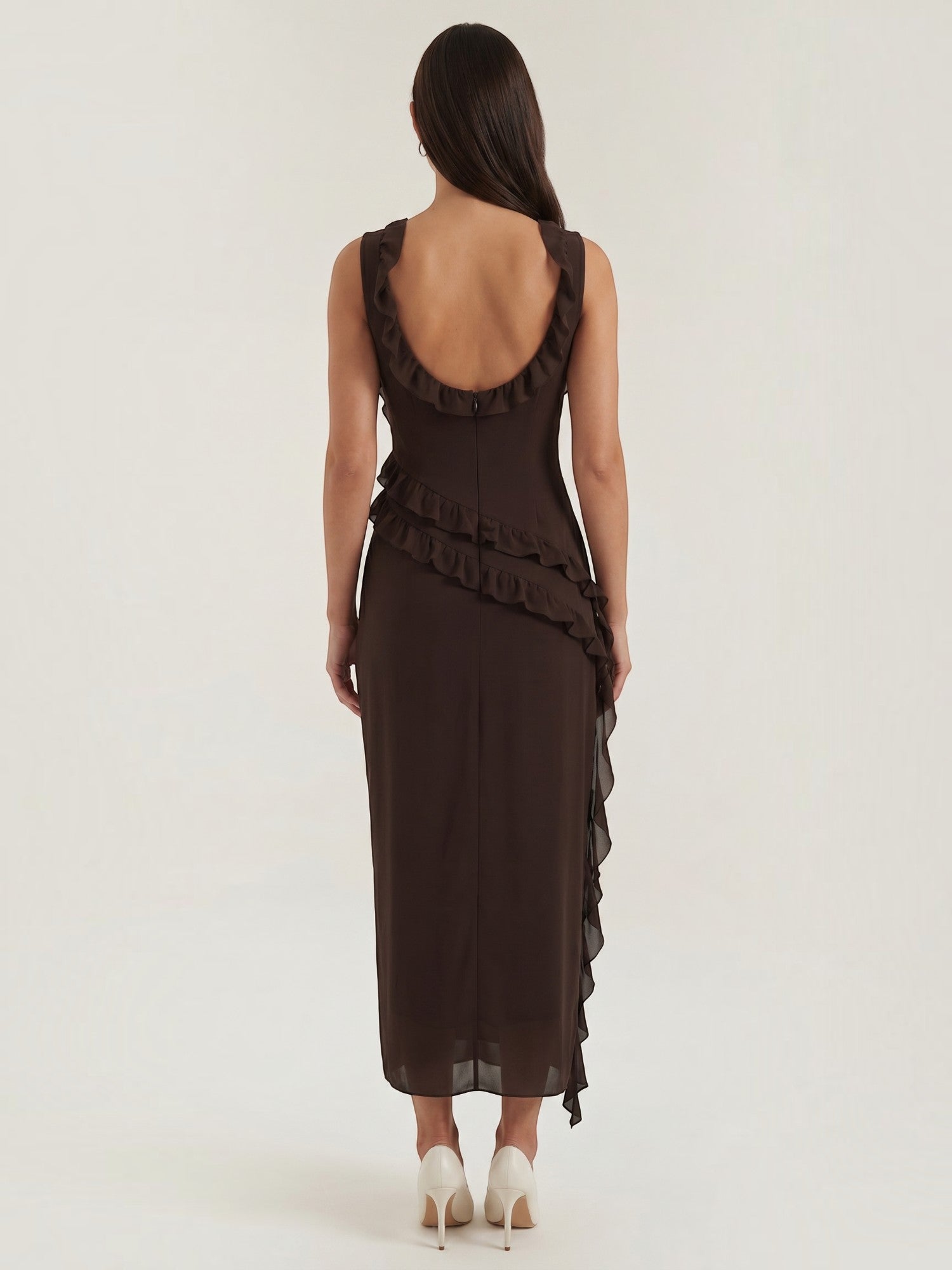 Susan Maxikleid mit Rüschen
