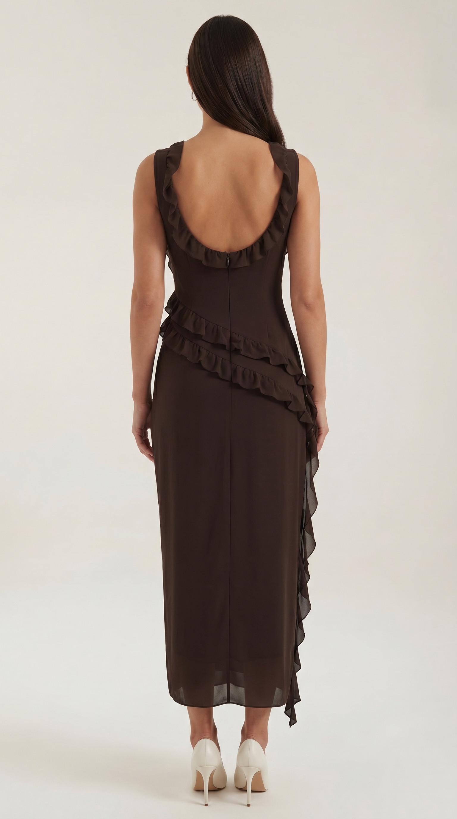 Susan Maxikleid mit Rüschen