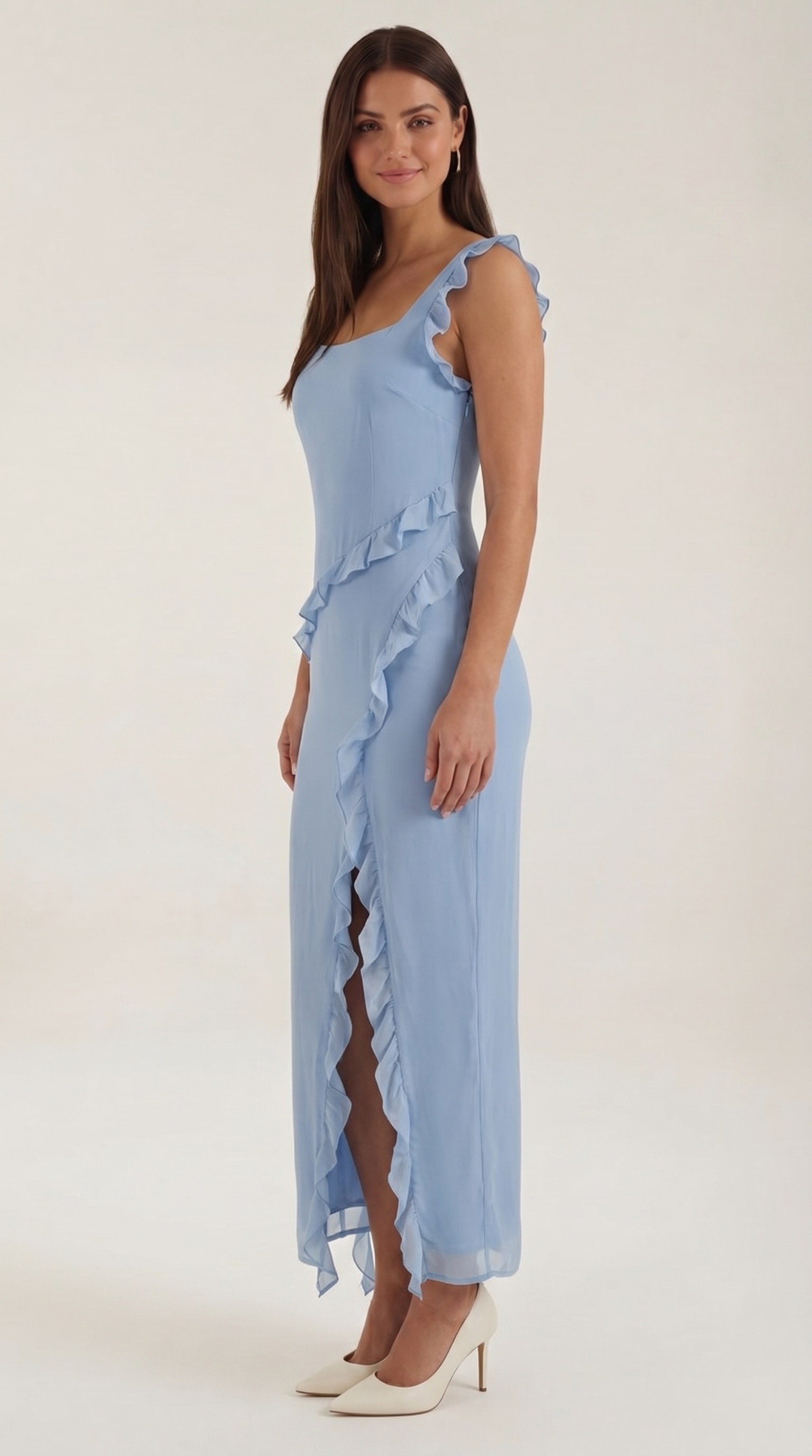 Susan Maxikleid mit Rüschen