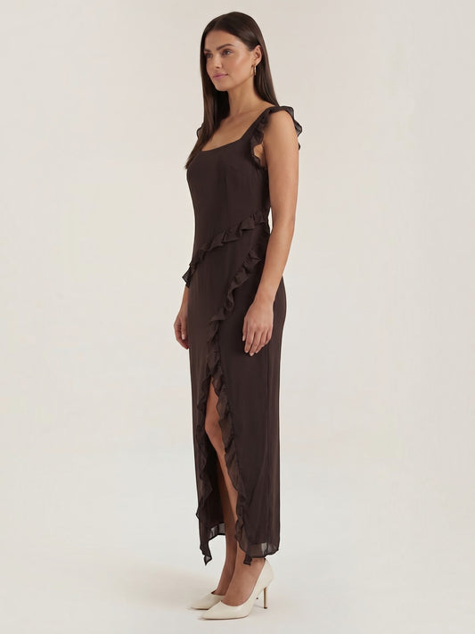 Susan Maxikleid mit Rüschen