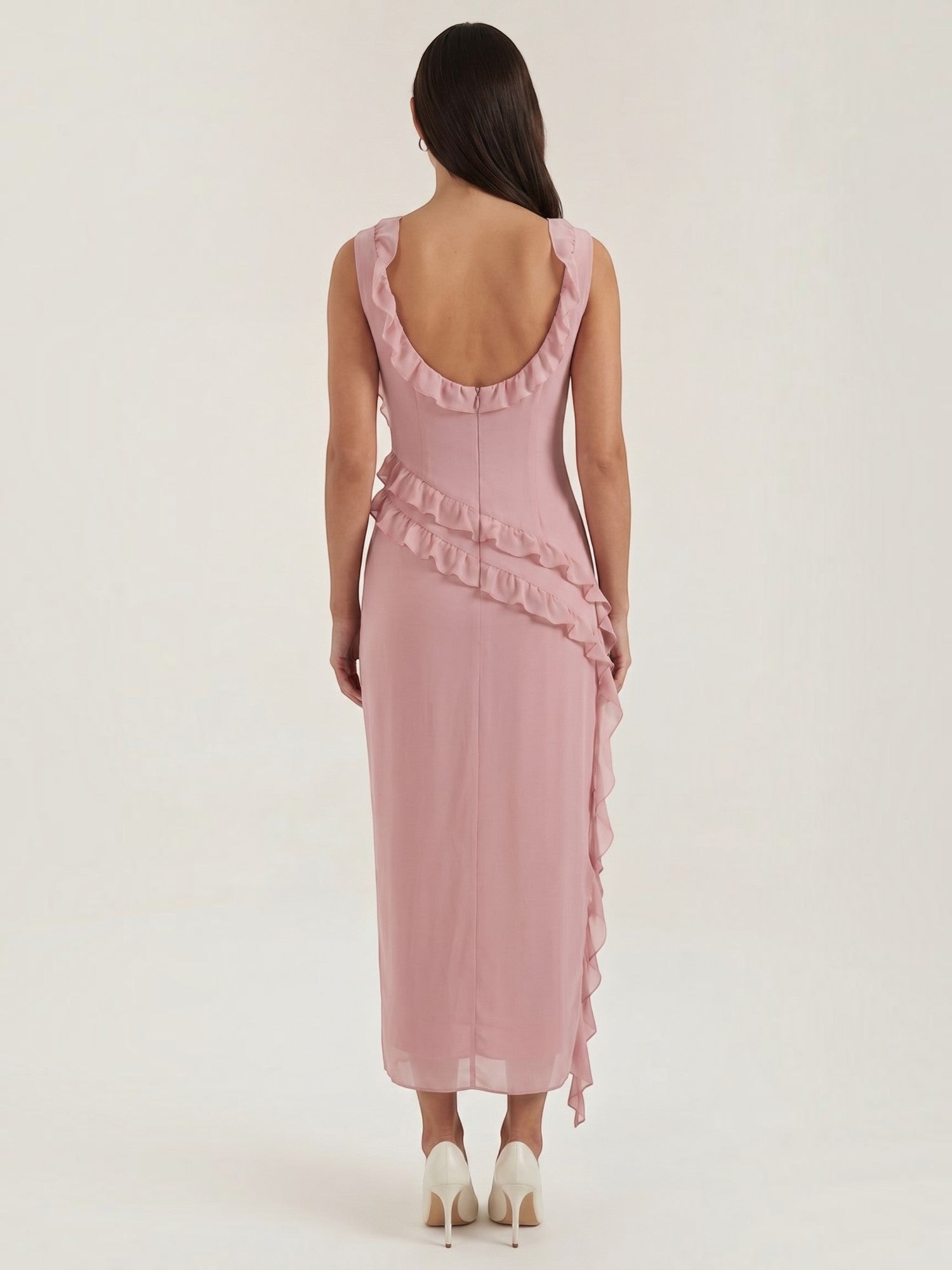 Susan Maxikleid mit Rüschen