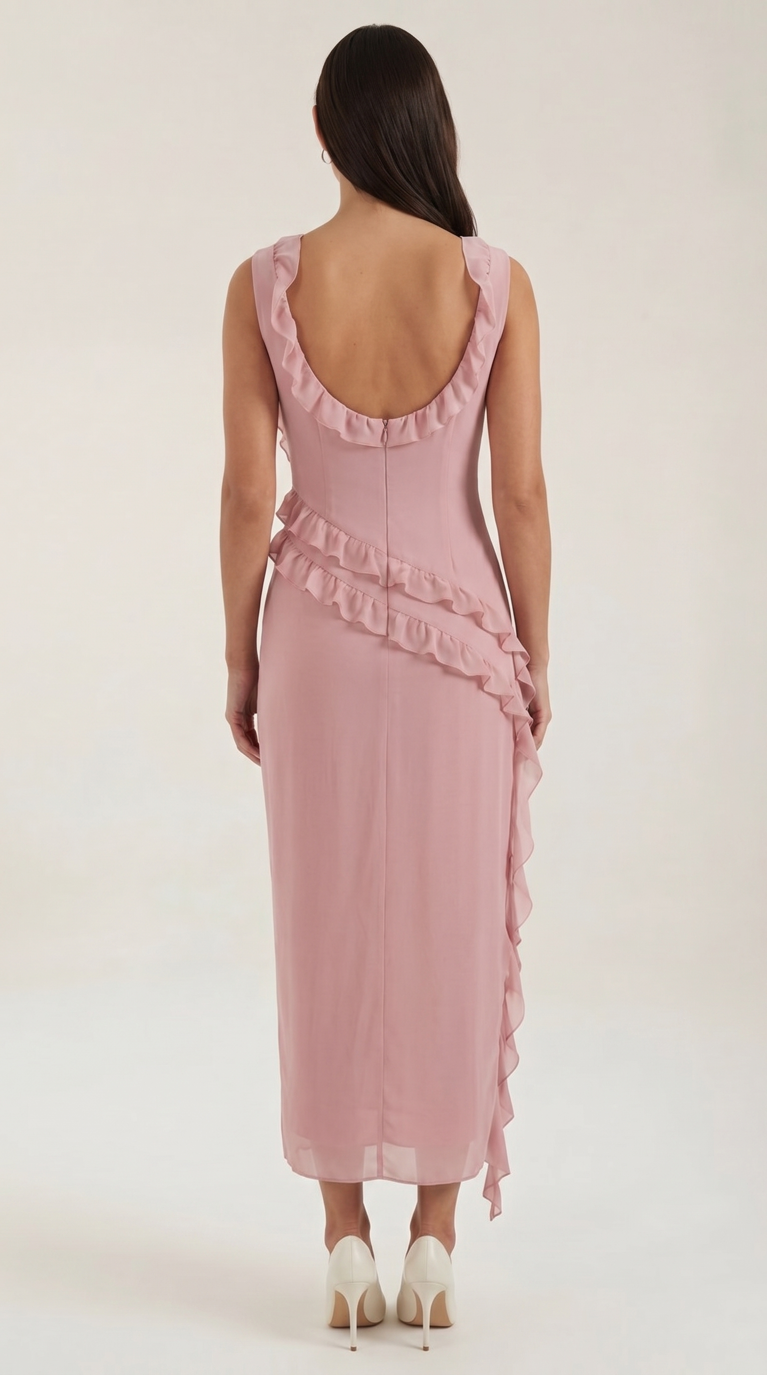 Susan Maxikleid mit Rüschen