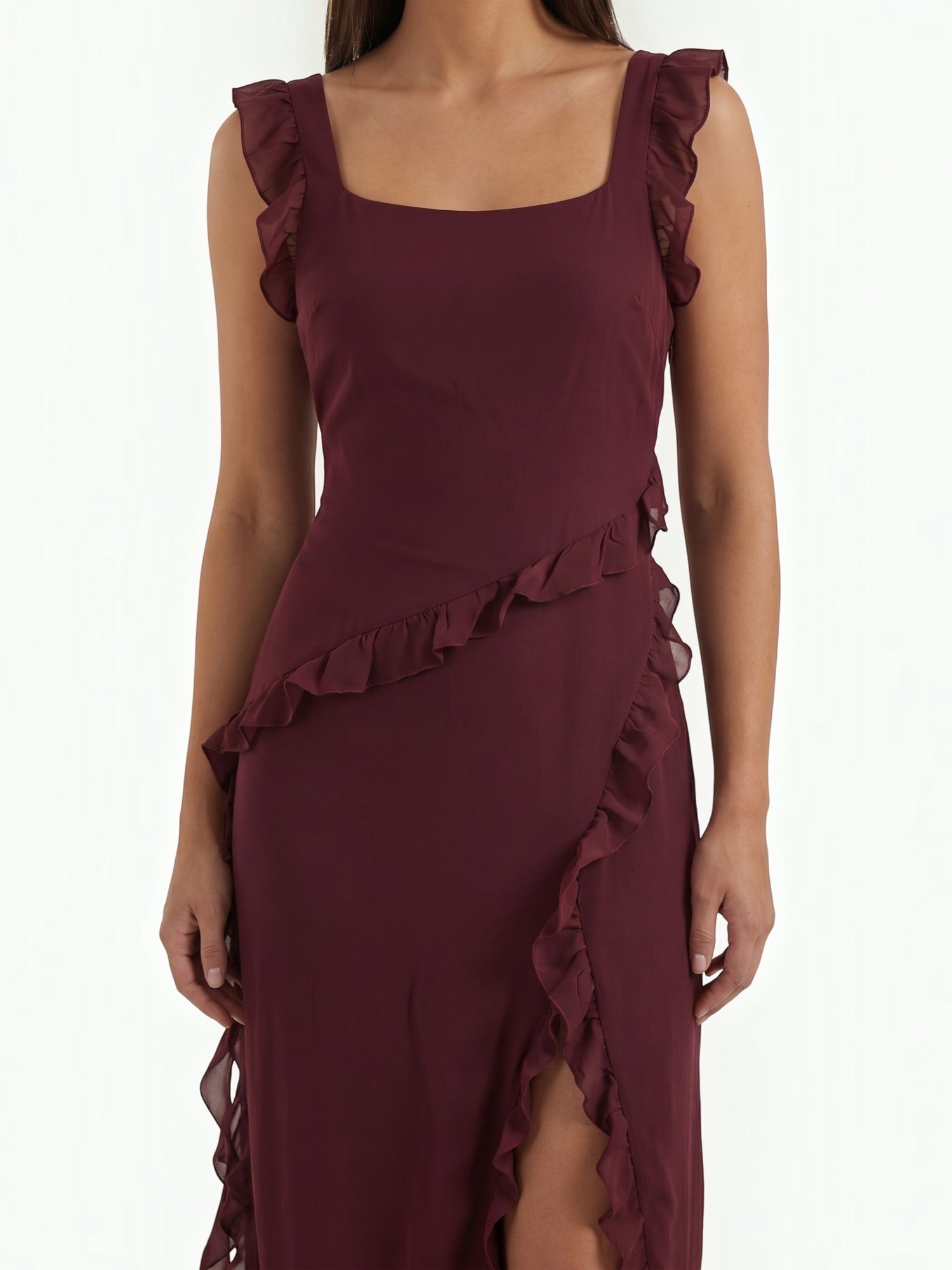 Susan Maxikleid mit Rüschen