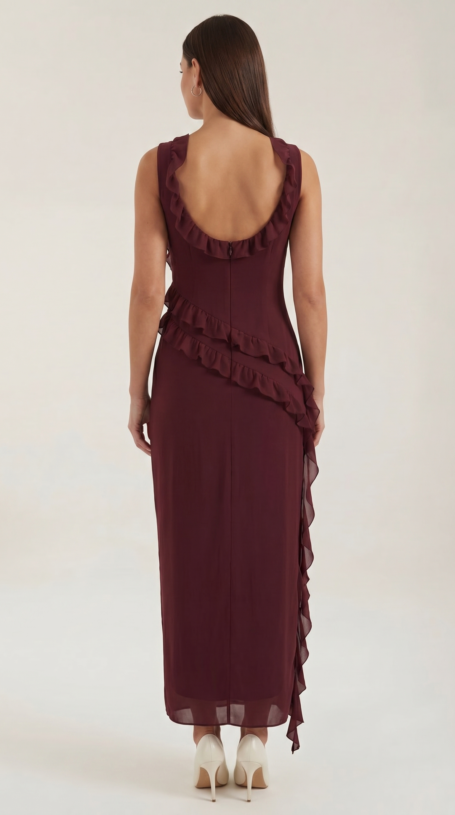 Susan Maxikleid mit Rüschen