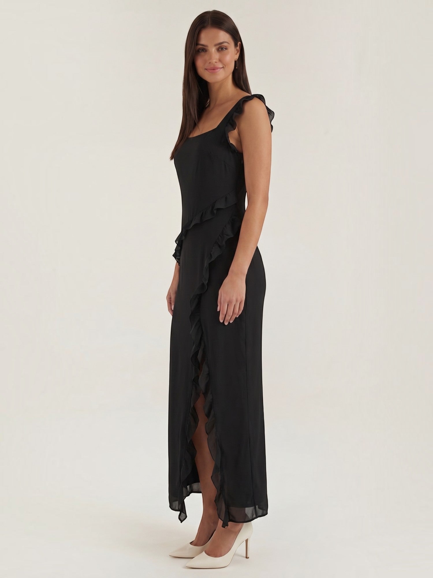 Susan Maxikleid mit Rüschen