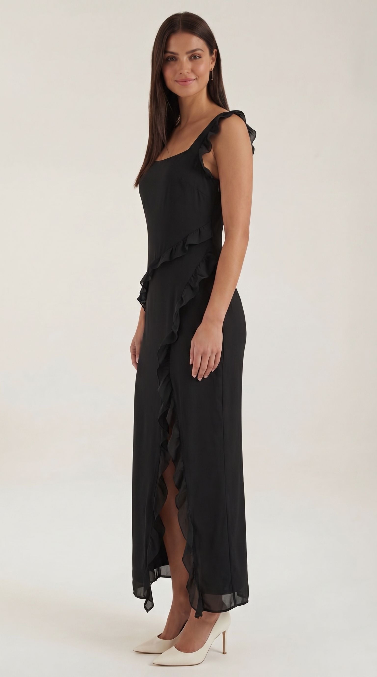 Susan Maxikleid mit Rüschen