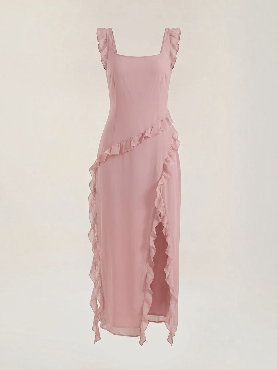 Susan Maxikleid mit Rüschen