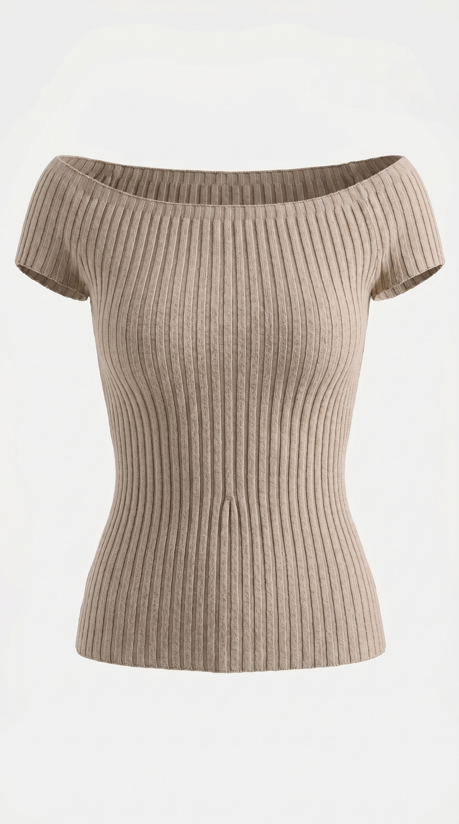 Isabel geripptes Crop Top