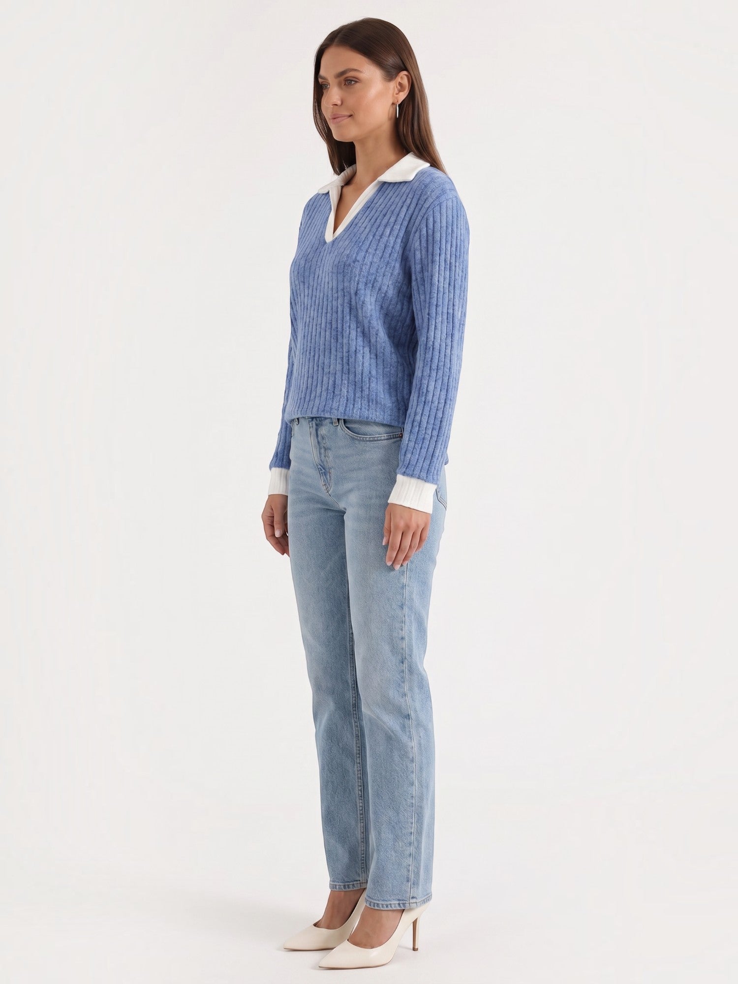 Althea Strickpullover mit V-Ausschnitt