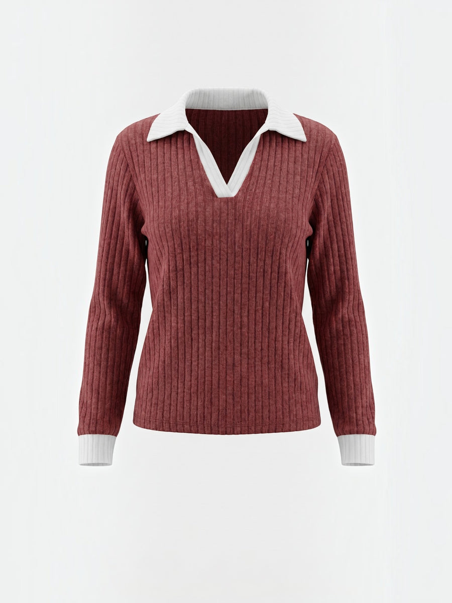 Althea Strickpullover mit V-Ausschnitt