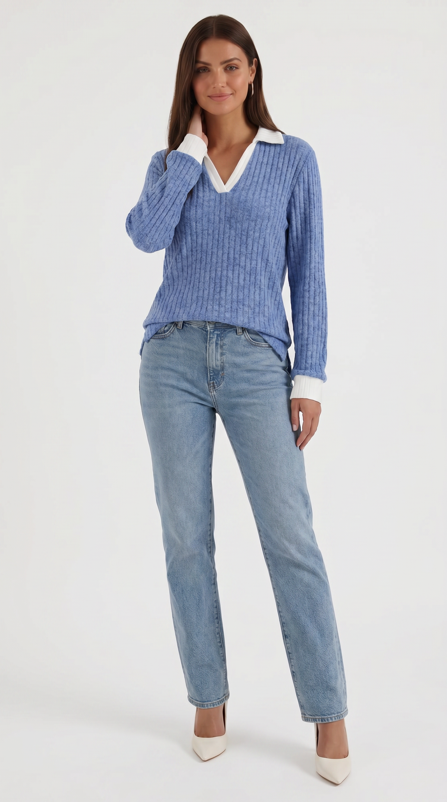 Althea Strickpullover mit V-Ausschnitt