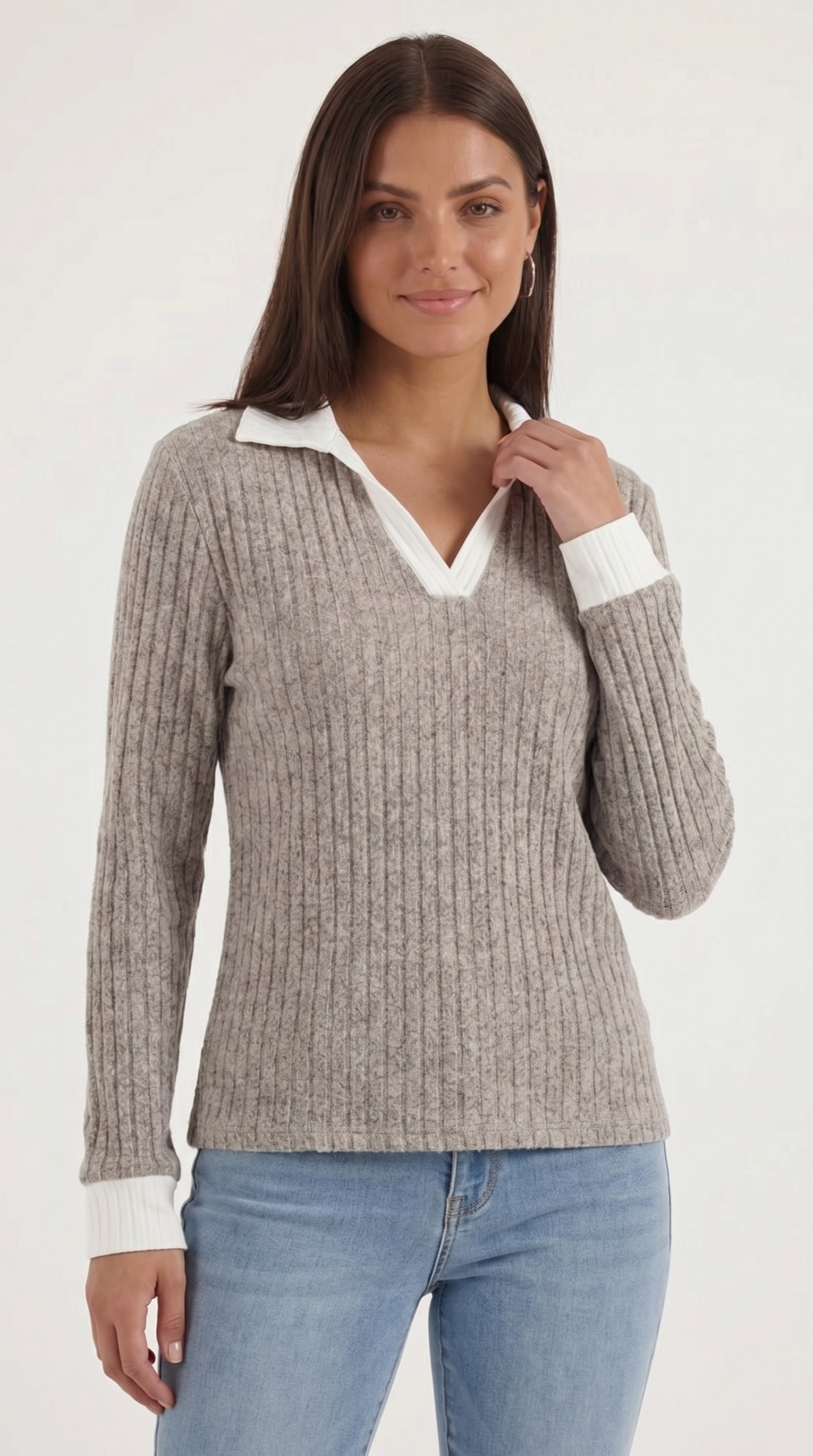 Althea Strickpullover mit V-Ausschnitt