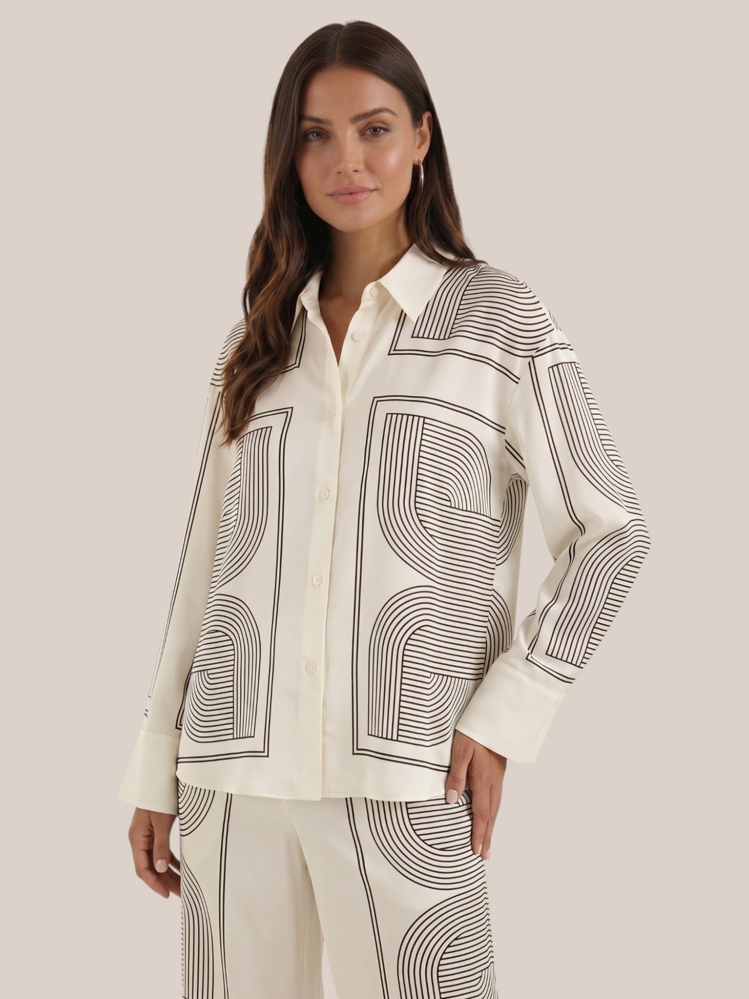 Judy Hemdbluse mit geometrischem Muster