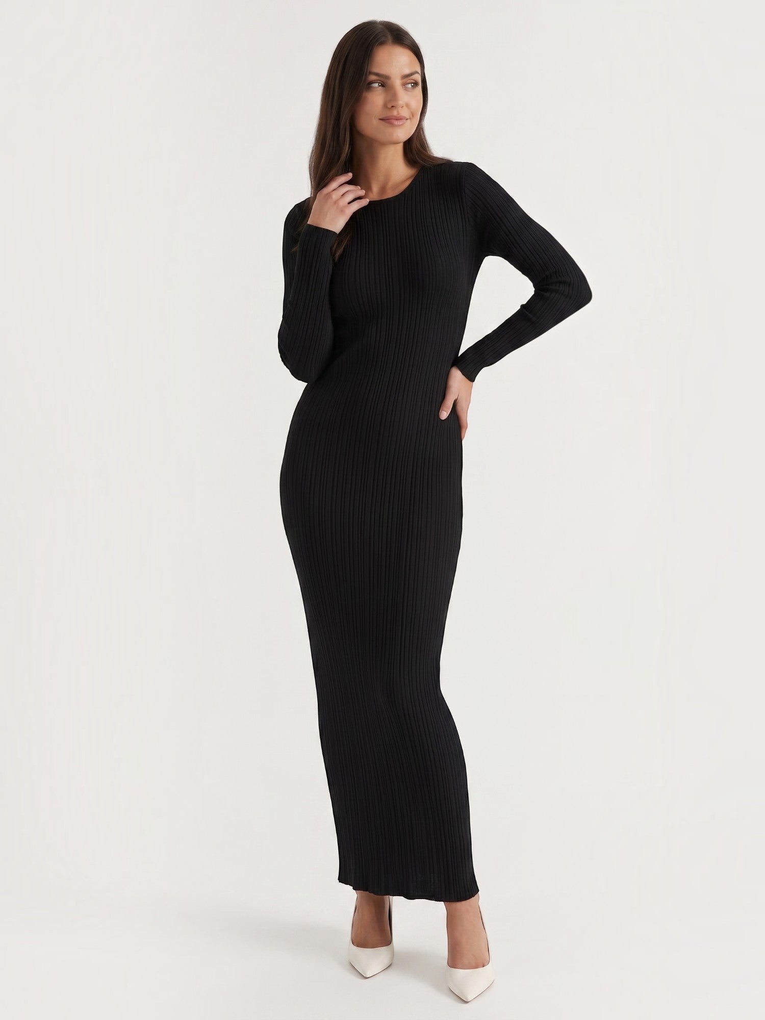 Tamsin Maxi-Strickkleid