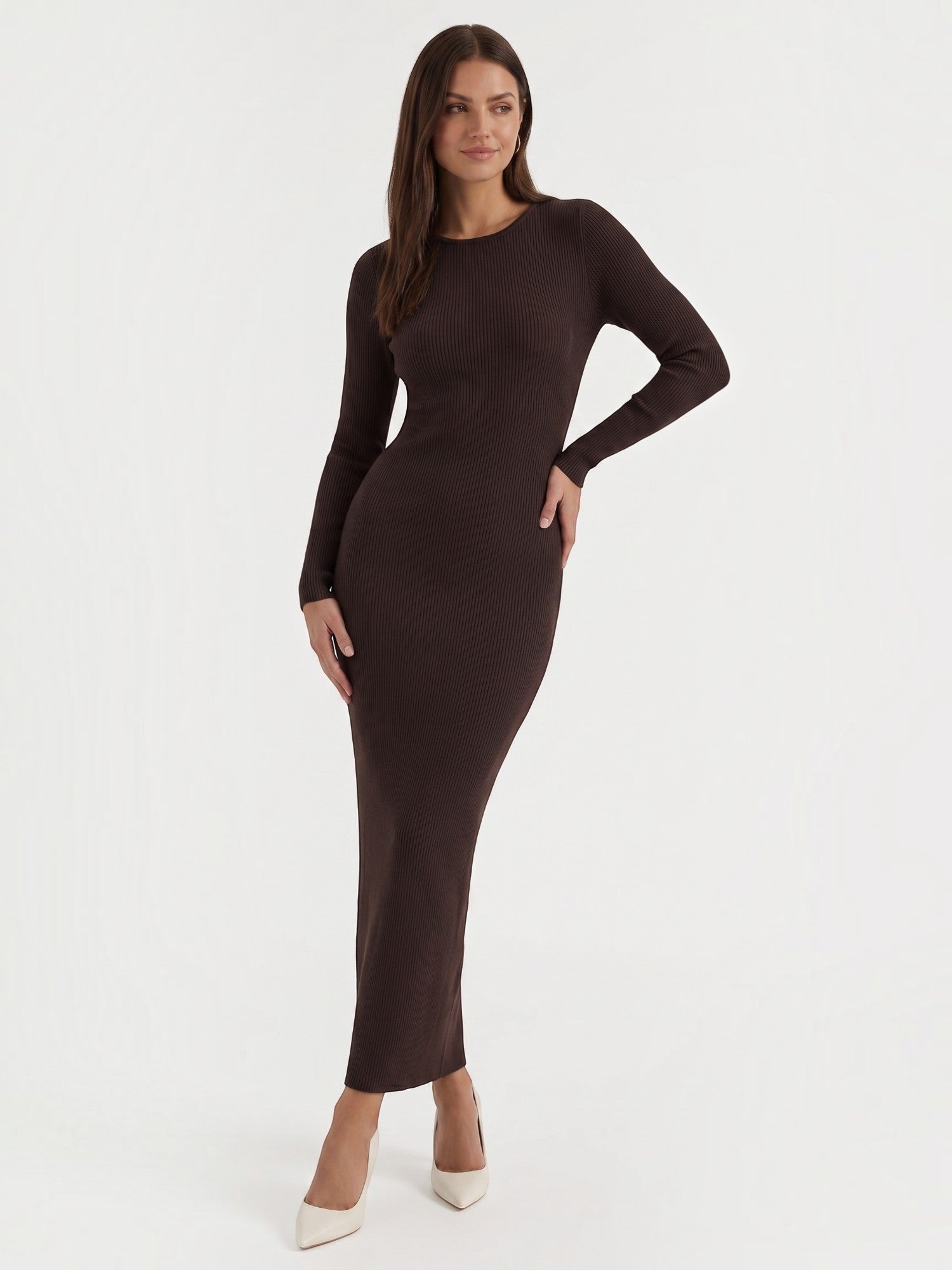 Tamsin Maxi-Strickkleid