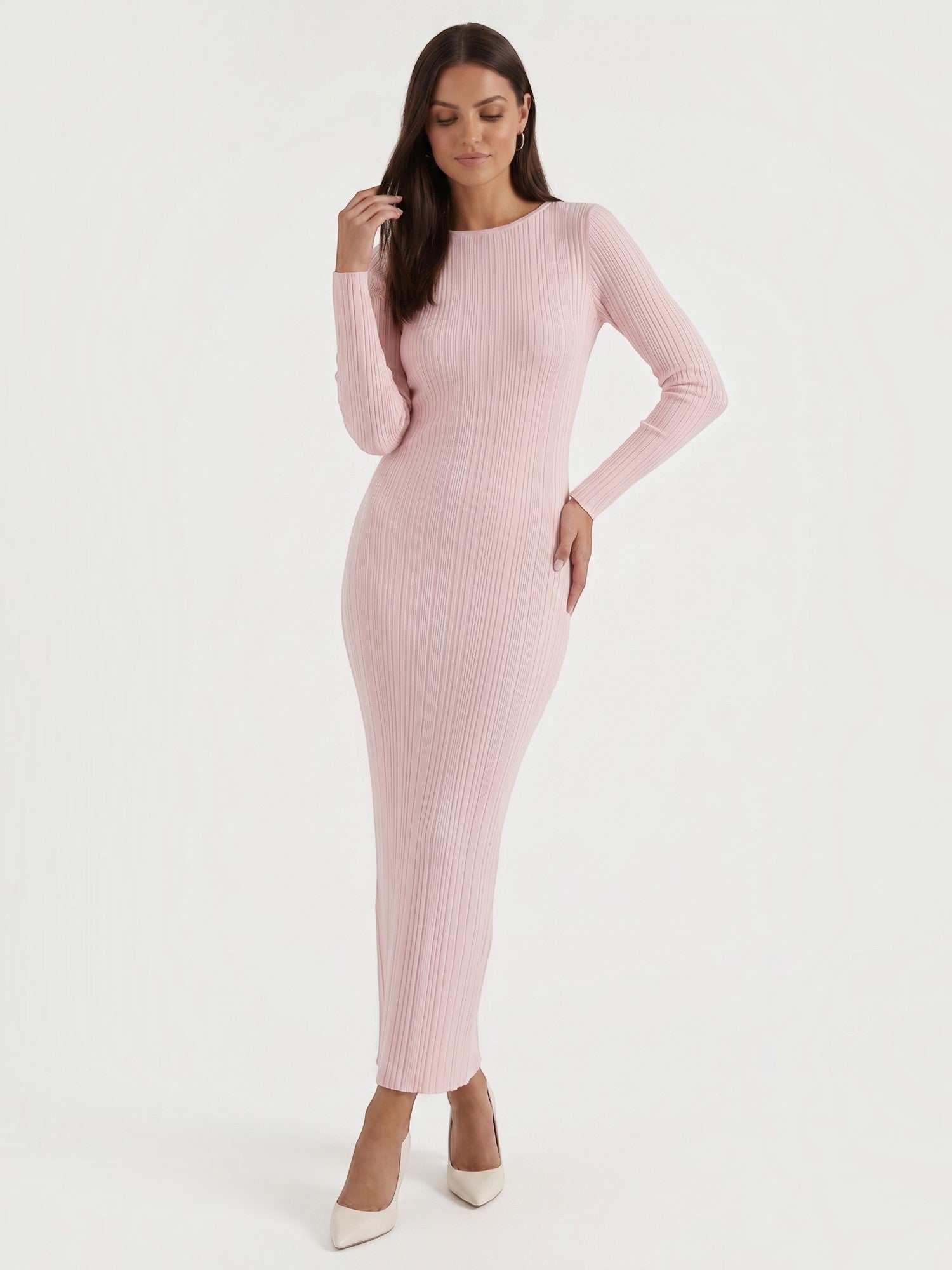 Tamsin Maxi-Strickkleid