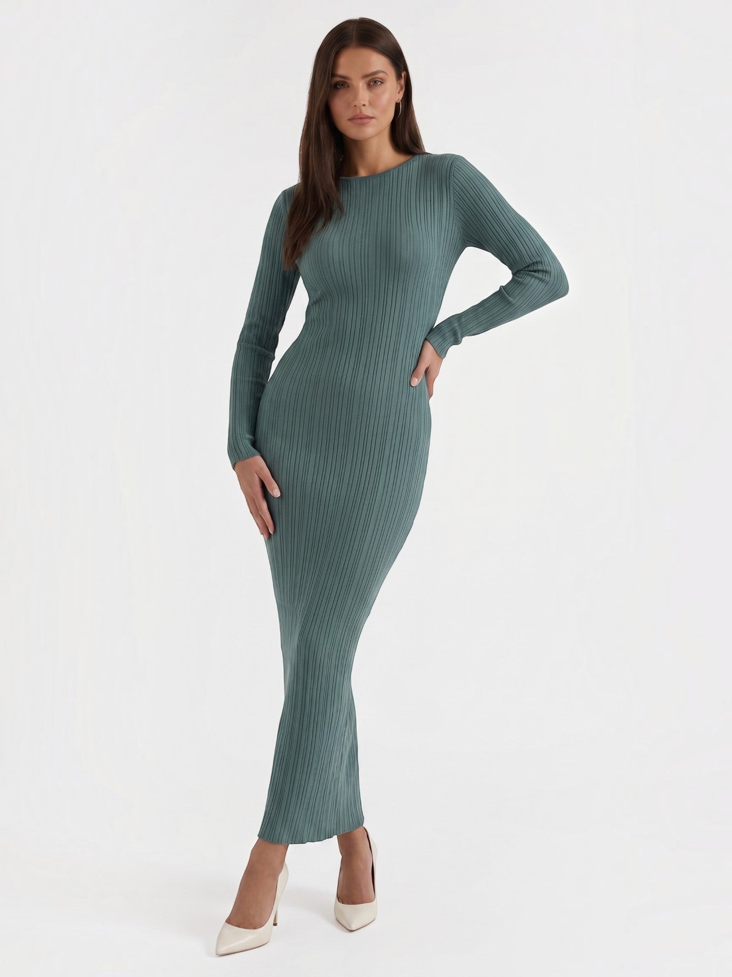 Tamsin Maxi-Strickkleid