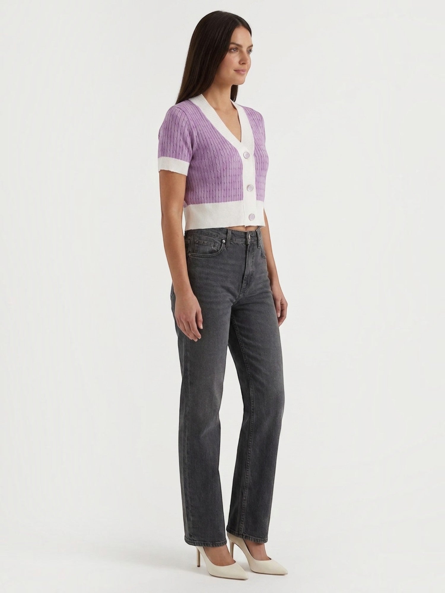 Nerina kurze taillierte Strickjacke