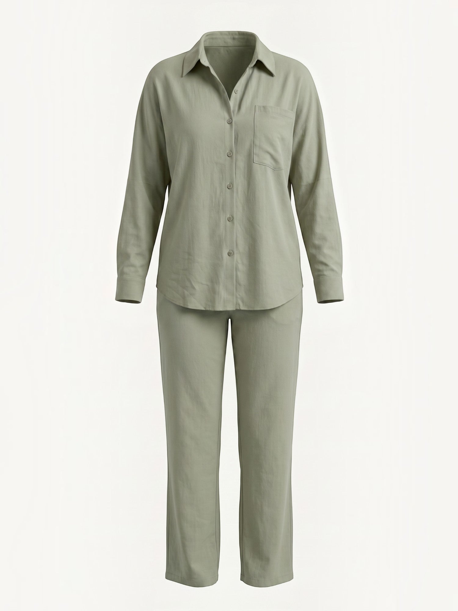 Amber Baumwoll Hosenanzug mit Overshirt