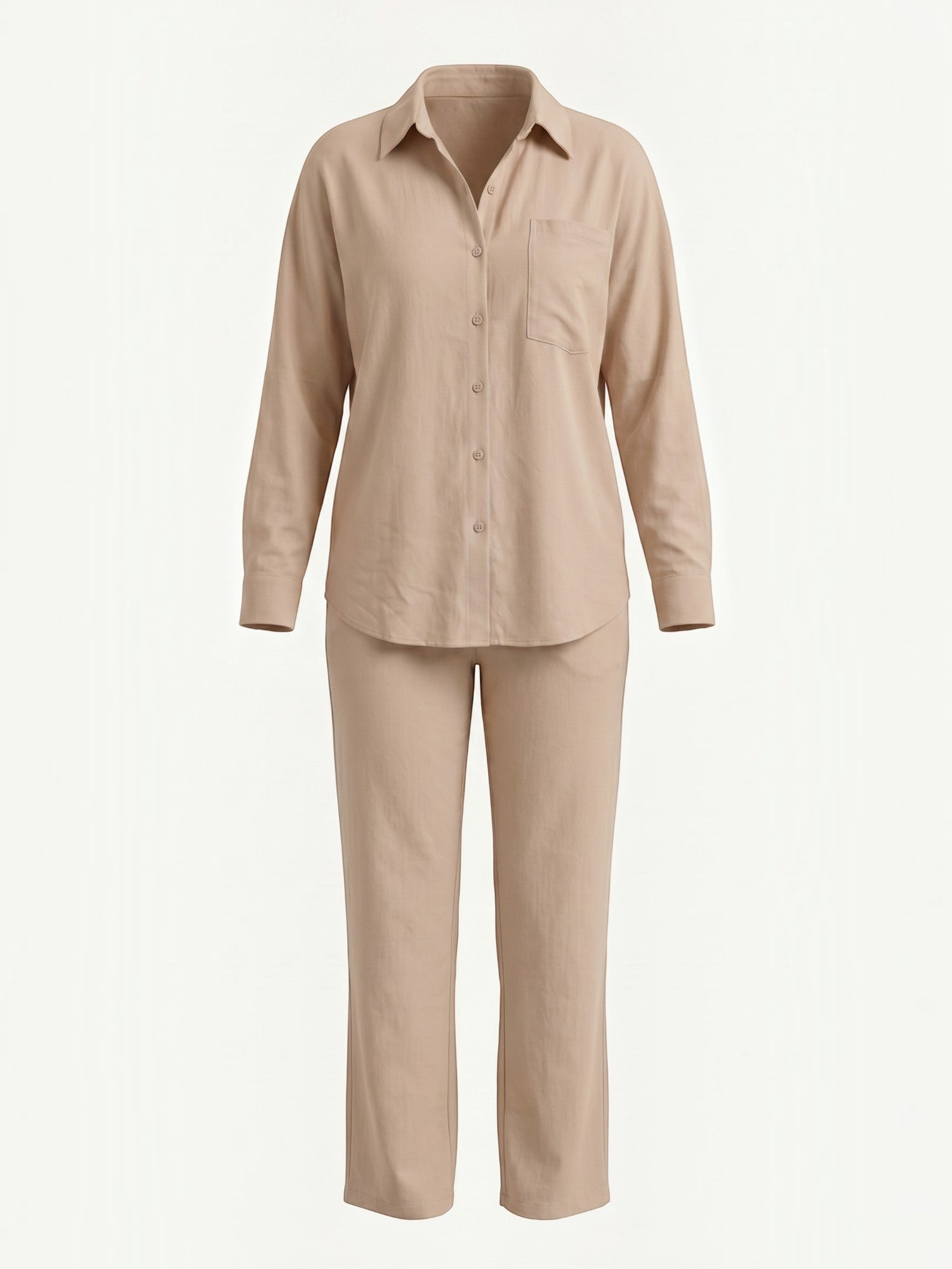 Amber Baumwoll Hosenanzug mit Overshirt