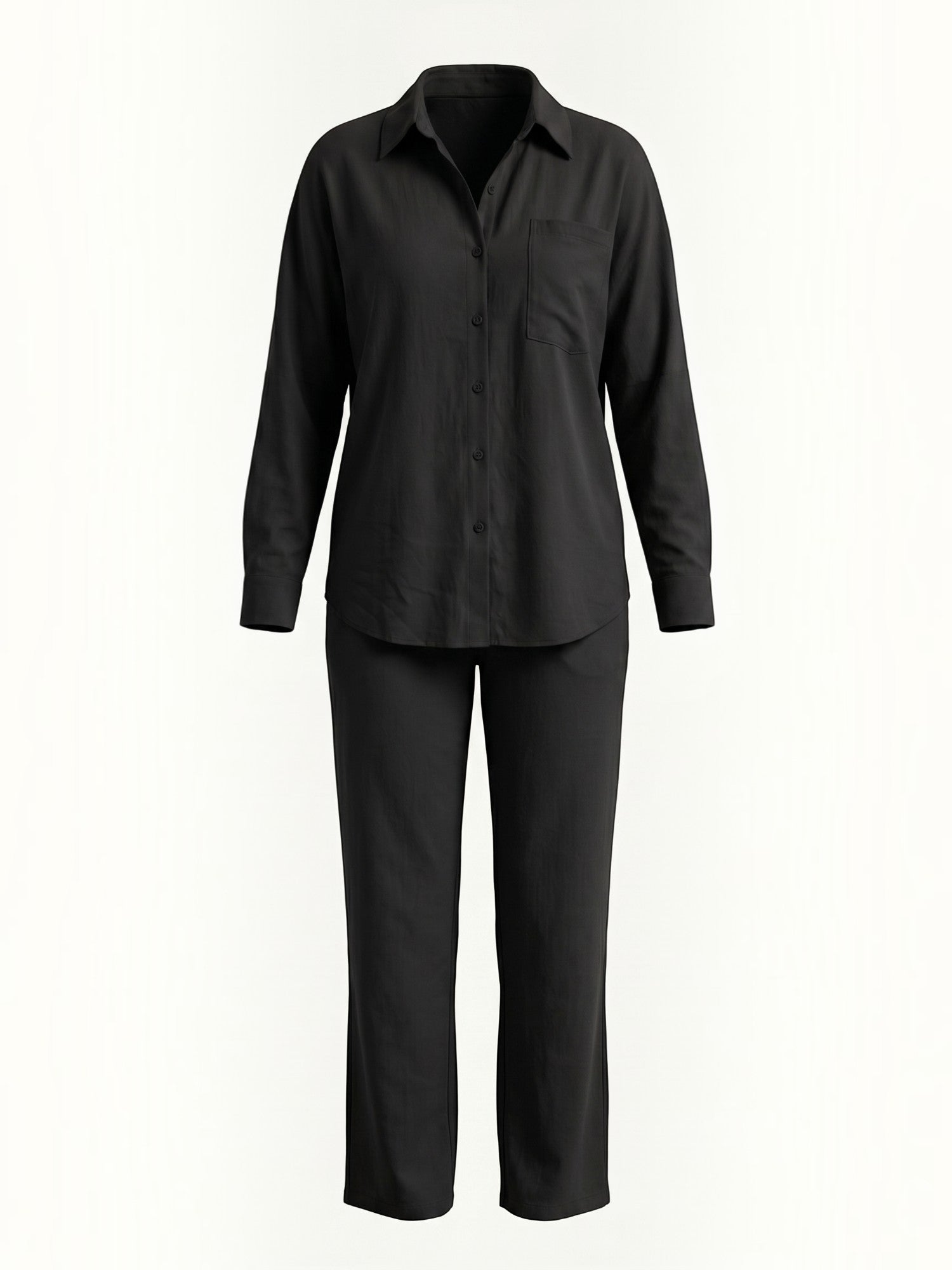 Amber Baumwoll Hosenanzug mit Overshirt