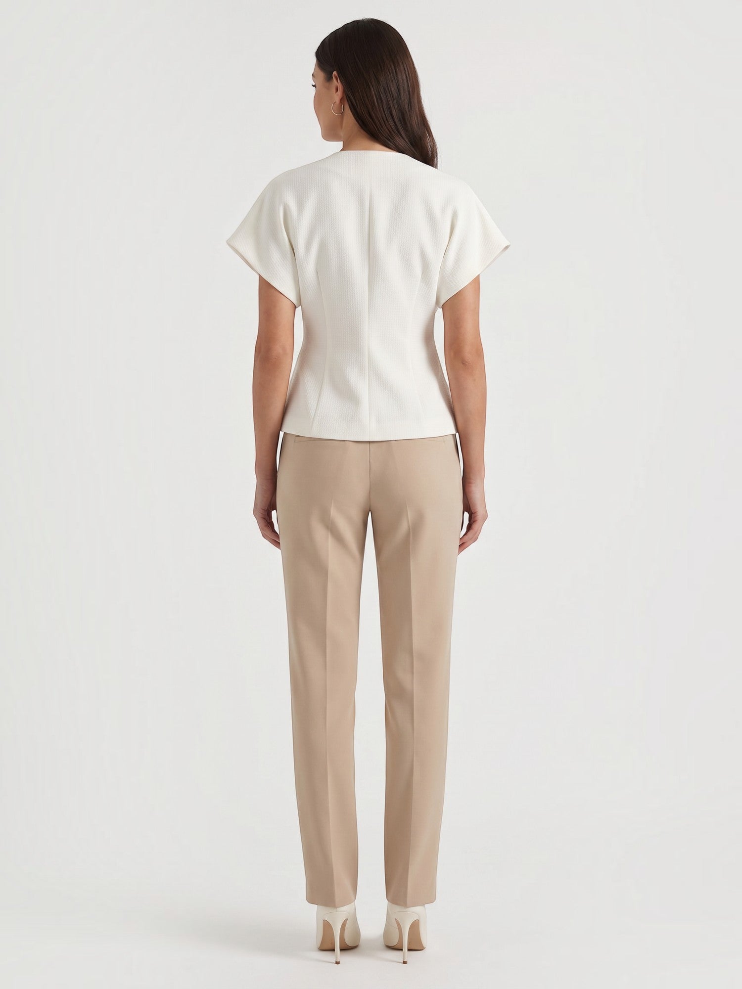 Amy Blazer Top mit asymmetrischer Wickeloptik