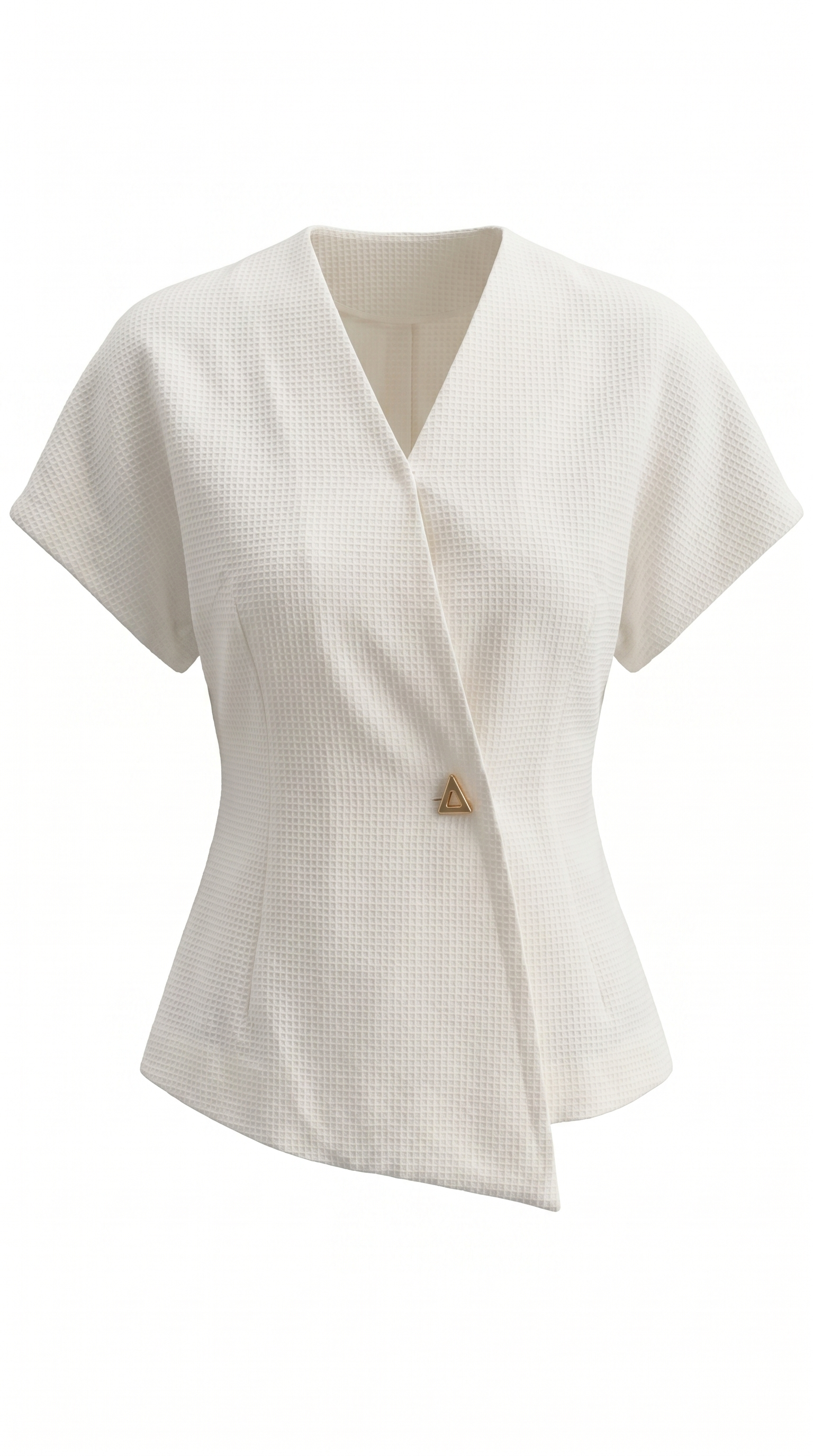 Amy Blazer Top mit asymmetrischer Wickeloptik