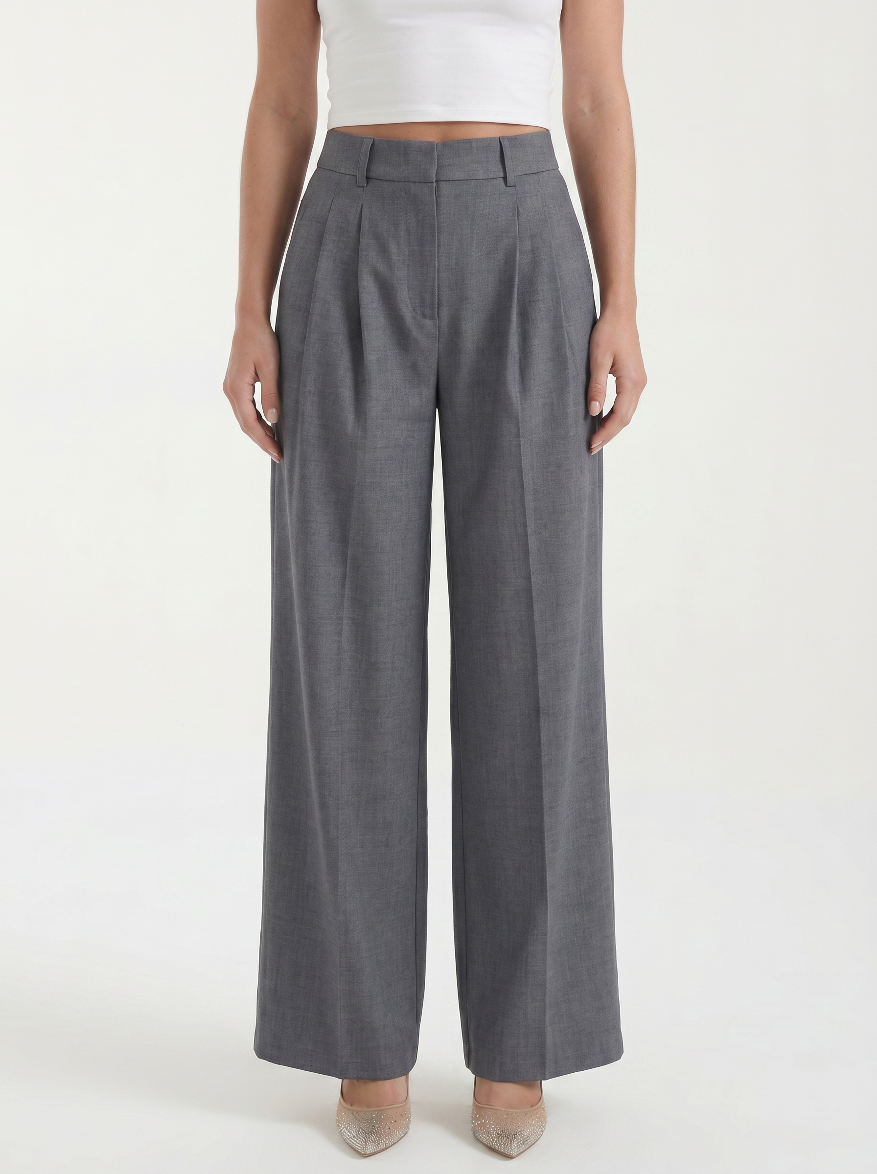 Courtney weite Hose aus Leinenmix