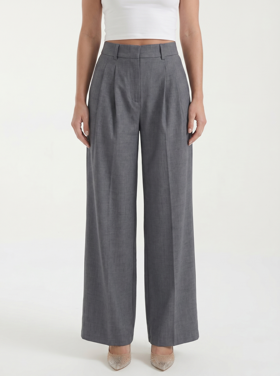 Courtney weite Hose aus Leinenmix